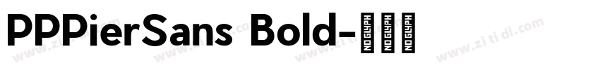 PPPierSans Bold字体转换